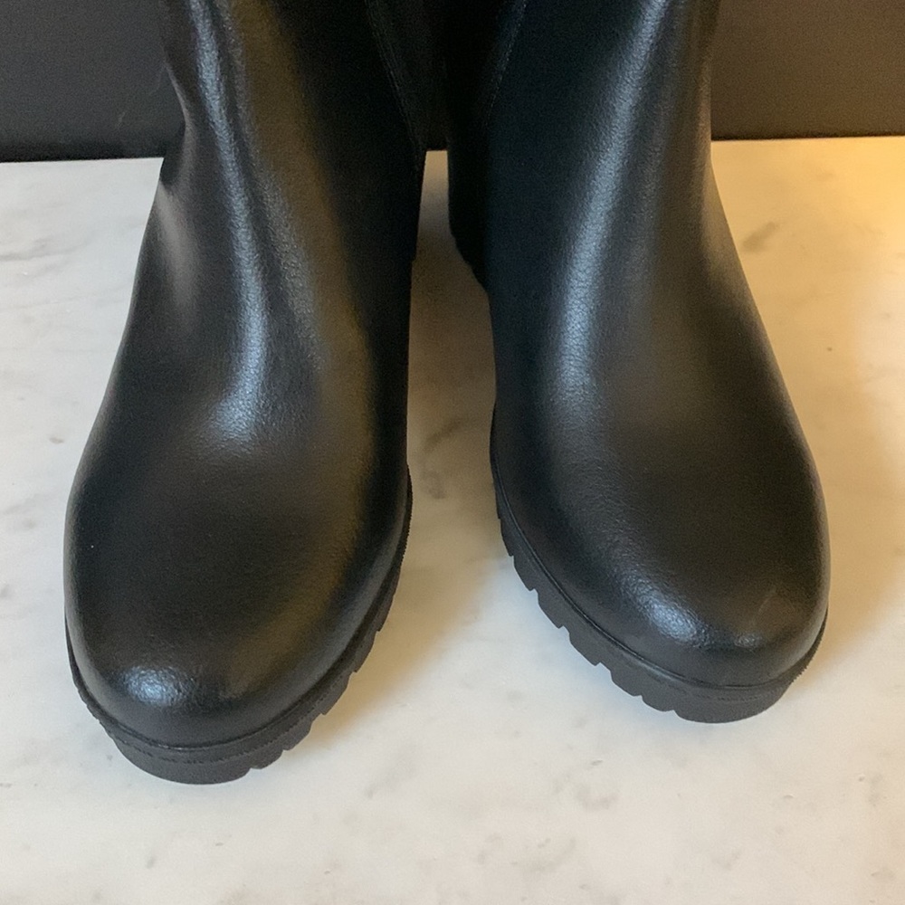 Giani Bernini Black Sannaa Wedge Boots - Picture 3 of 15